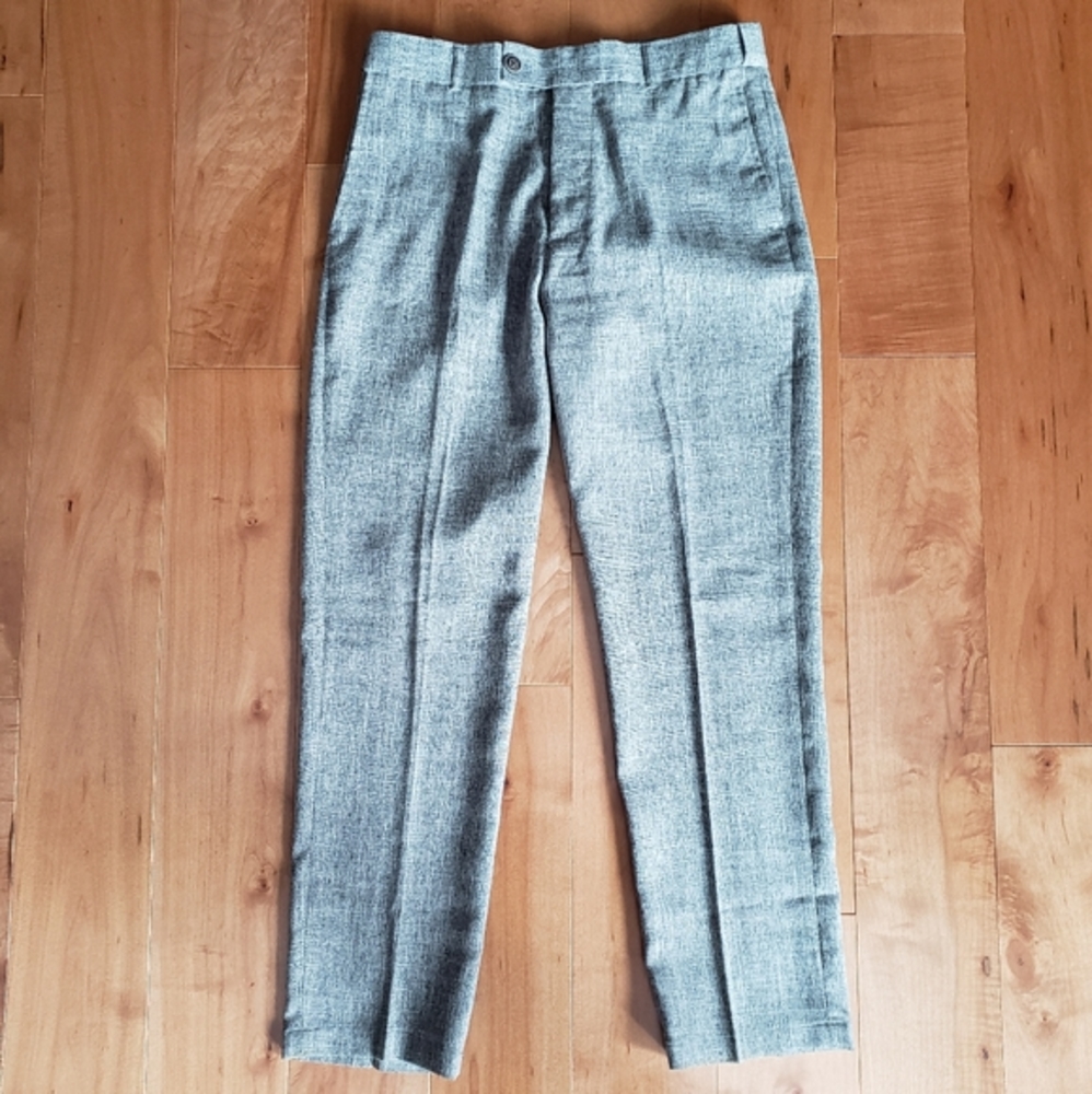 Summer Faded Gray Slim Fit Hidden Banding Slacks Pants Size 30
